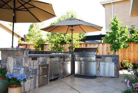 Outdoor BBQ grill design San Ramon-16