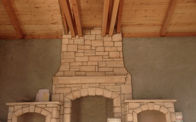 Pavilion with outdoor fireplace – Danville