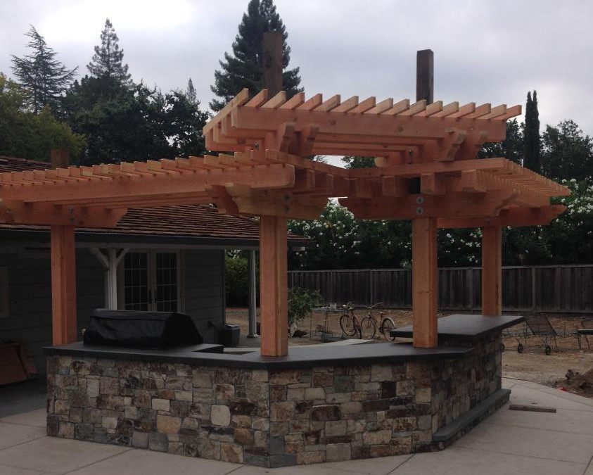 BBQ and Arbor Construction in Danville