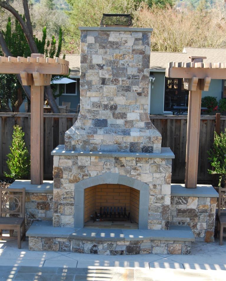 outdoor fireplace contractor outdoor fireplace