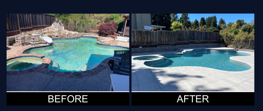 Pool Remodel After 4ww Swimming pool remodeling